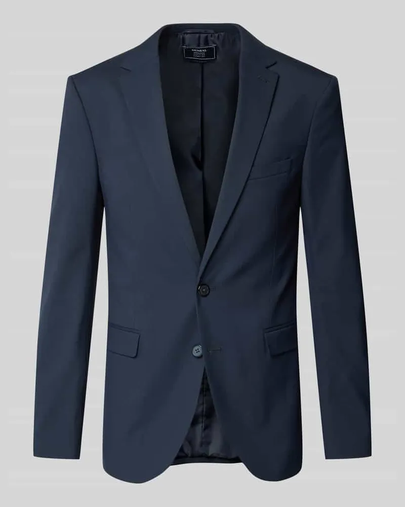 McNeal Slim Fit 2-Knopf-Sakko mit Pattentaschen Marine