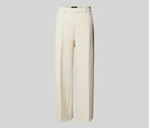 Wide Leg Stoffhose mit Strukturmuster Modell 'Mara