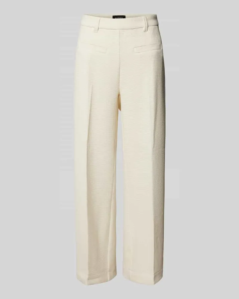 Rosner Wide Leg Stoffhose mit Strukturmuster Modell 'Mara Offwhite