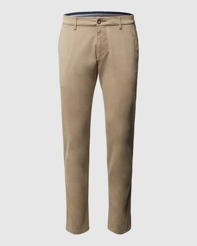 Bugatti Modern Fit Chino aus Twill Modell 'Bologna Beige