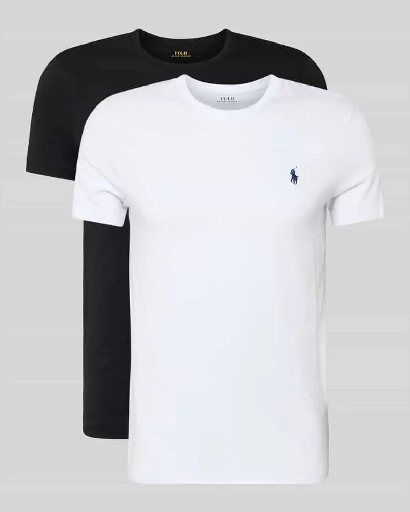 Ralph Lauren T-Shirt mit Label-Stitching Black