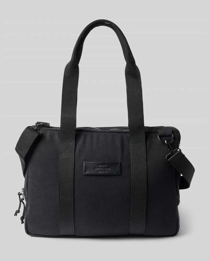 Mads Nørgaard Laptop Bag mit Logo-Patch Modell 'Boutique Black
