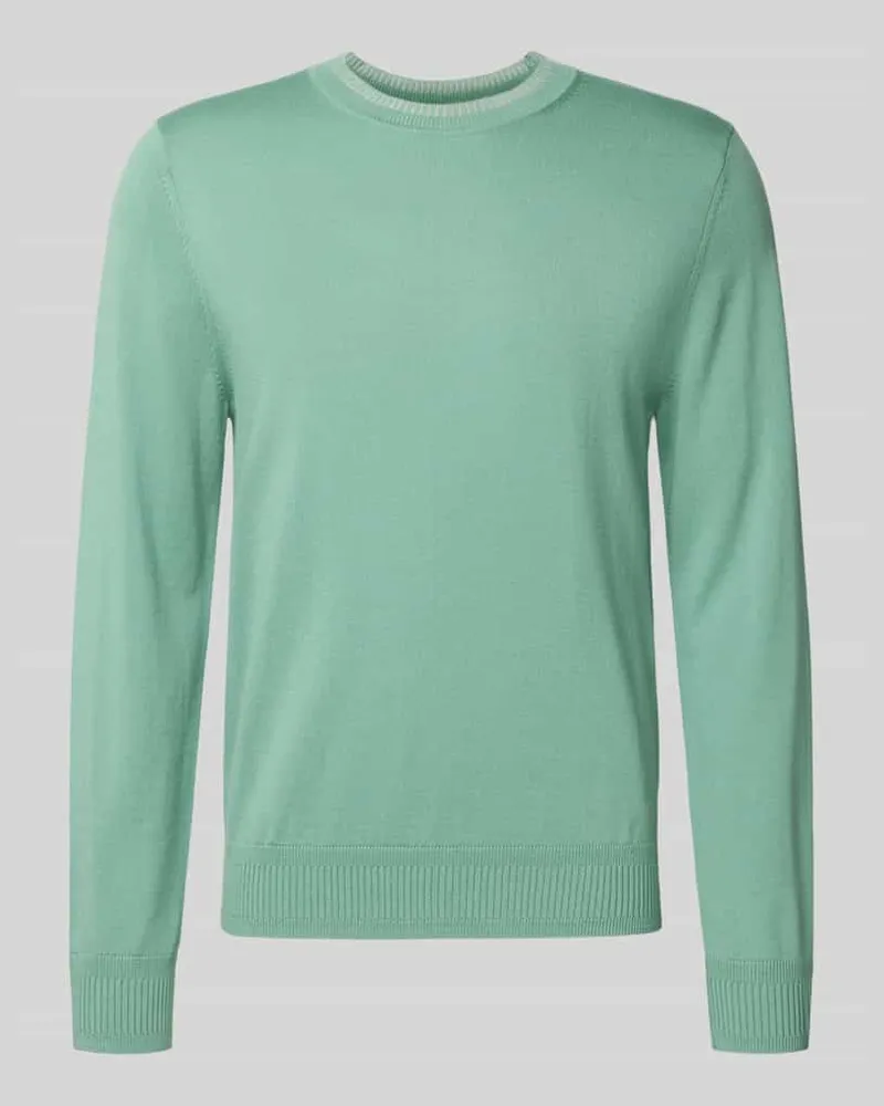 Paul Smith Strickpullover mit gerippten Abschlüssen Hellgruen