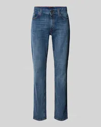 Alberto Regular Fit Jeans im 5-Pocket-Design Modell 'PIPE Blau