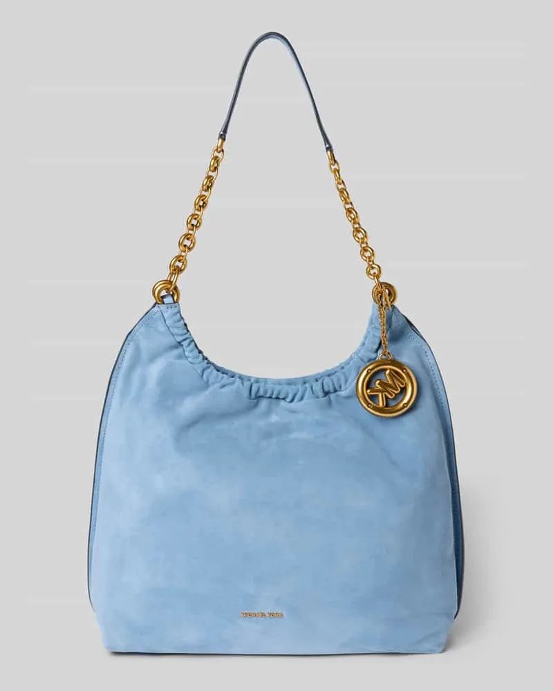 Michael Kors Handtasche aus Leder mit Label-Applikation Modell 'INDIE Hellblau