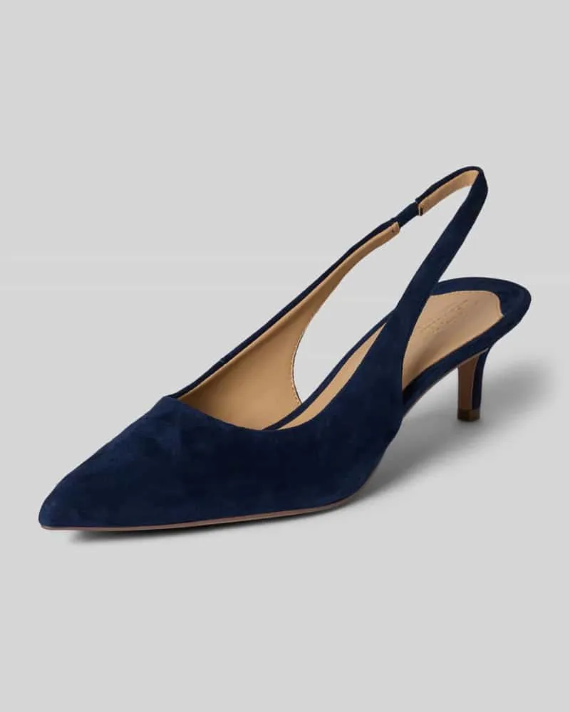 Ralph Lauren Pumps mit Pfennigabsatz Modell 'LOLAH II Blau