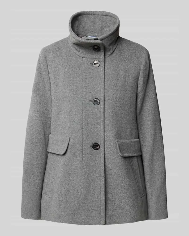 Gil Bret Wolljacke mit Kaschmir-Anteil Hellgrau