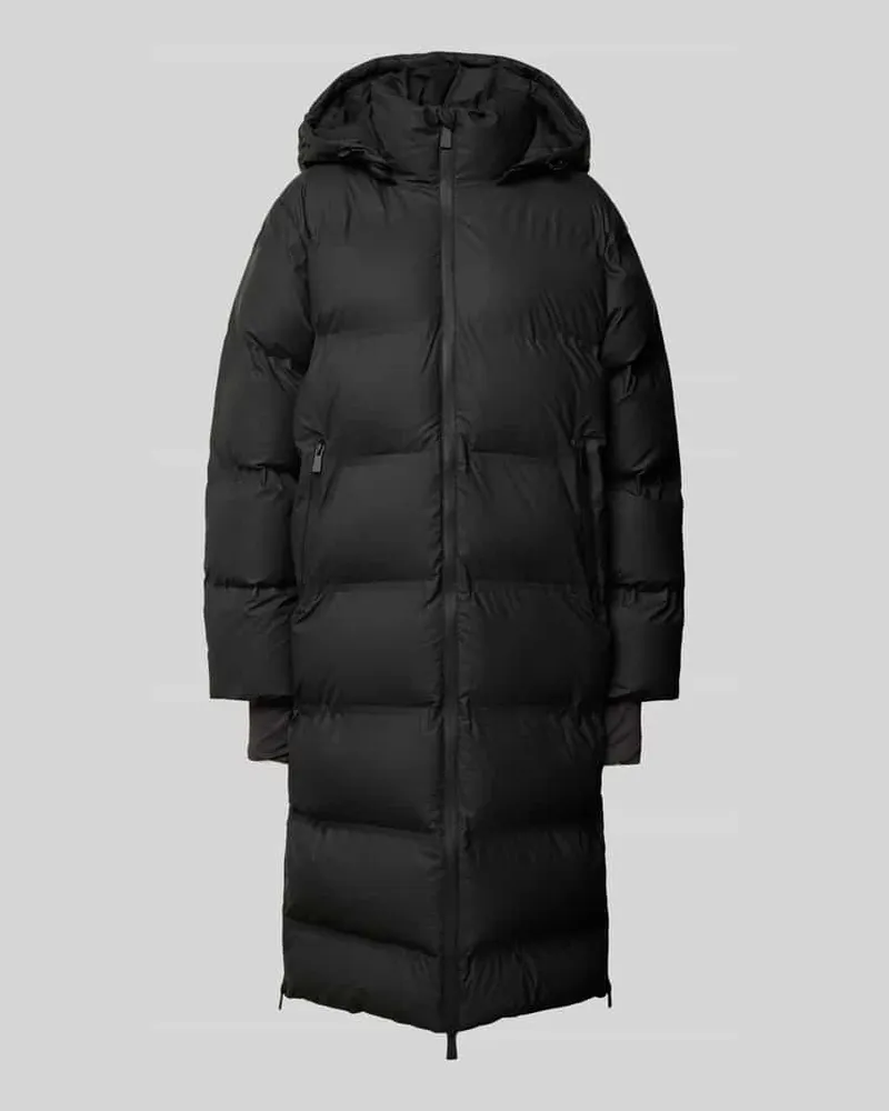 Neo Noir Steppmantel mit Kapuze Modell 'Viviana Black