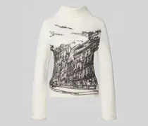 Strickpullover mit Stehkragen