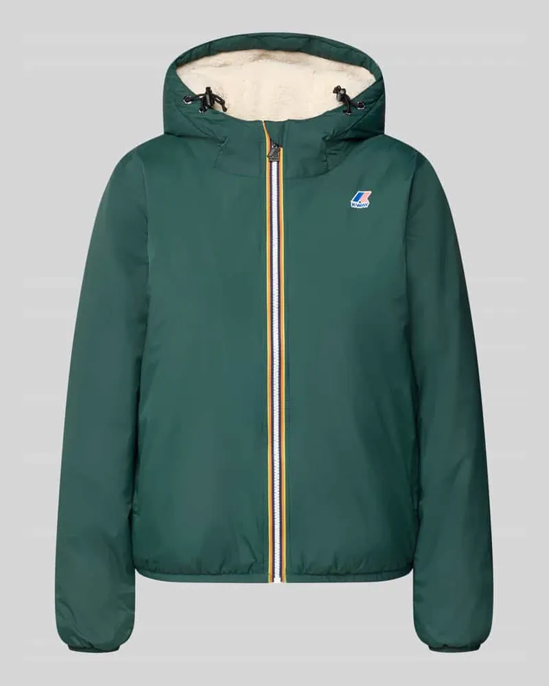 K-Way Regular Fit Jacke mit Logo-Print Modell 'CLAUDETTE Dunkelgruen