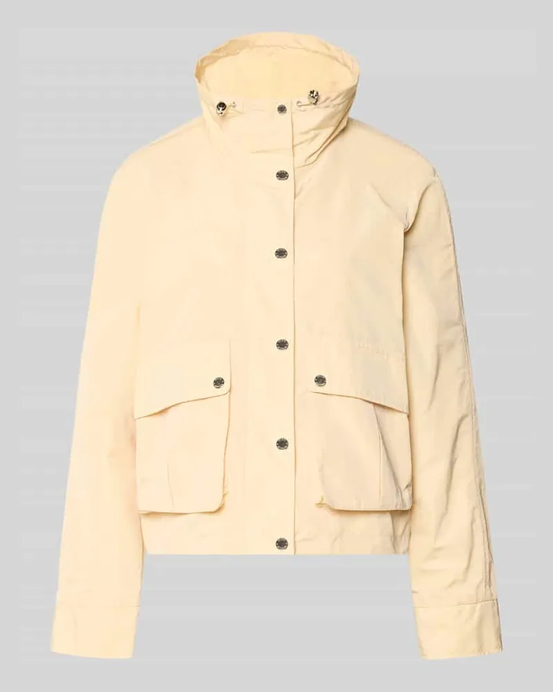 Fuchs Schmitt Jacke mit Stehkragen und Pattentaschen Hellgelb