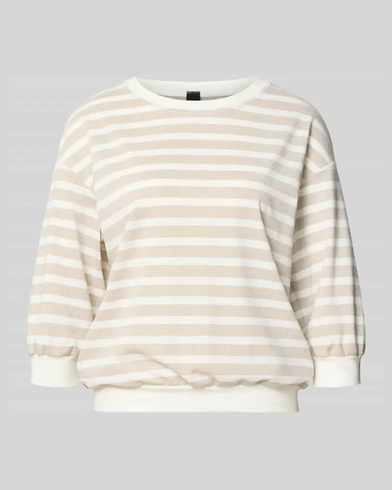 Marc Cain Longsleeve mit Rundhalsausschnitt und 3/4-Arm Gold