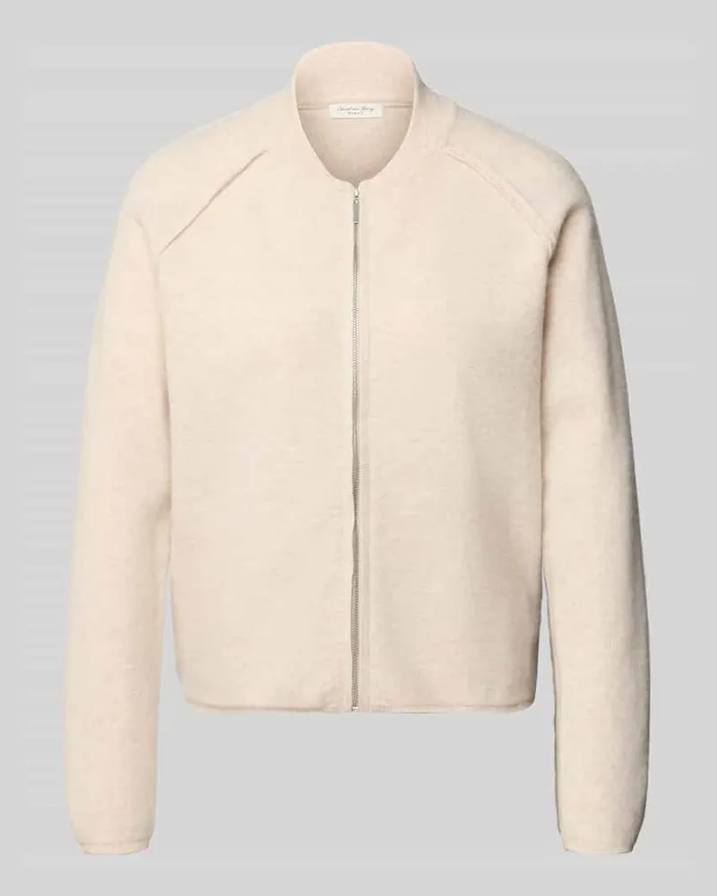 Christian Berg Regular Fit Jacke aus reiner Wolle Beige