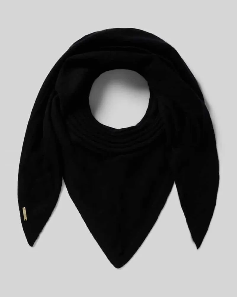 Seeberger Schal aus reinem Kaschmir Black