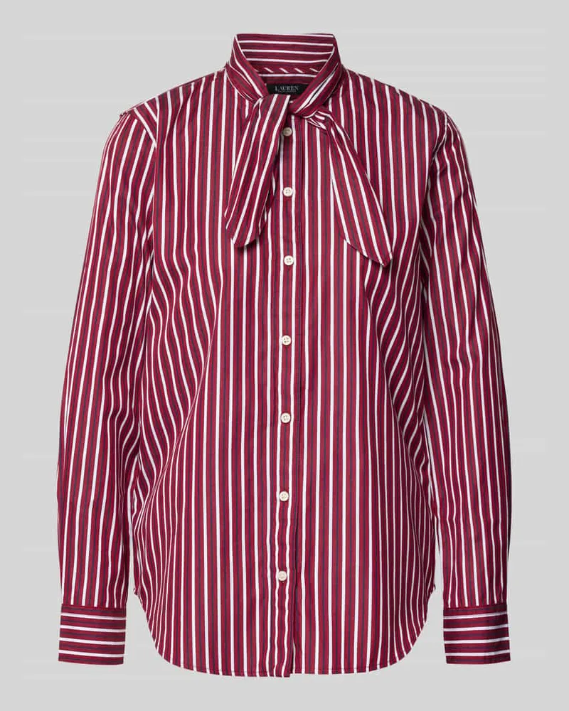 Ralph Lauren Hemdbluse mit Knopfleiste Modell 'NUSILA Dunkelrot