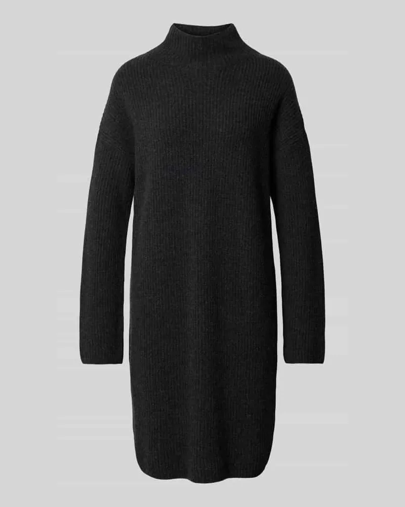Marc O'Polo Loose Fit Strickkleid aus Woll-Mix Anthrazit