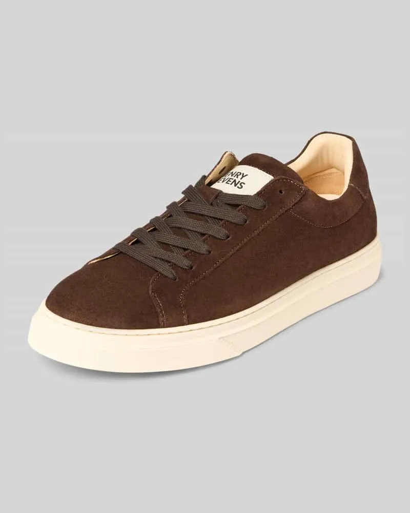 Henry Stevens Sneaker aus echtem Leder Modell 'Travis Dunkelbraun