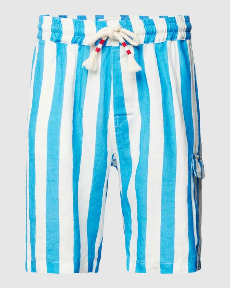 MC2 Saint Barth Bermudas aus Leinen Modell 'MARSEILLE Tuerkis