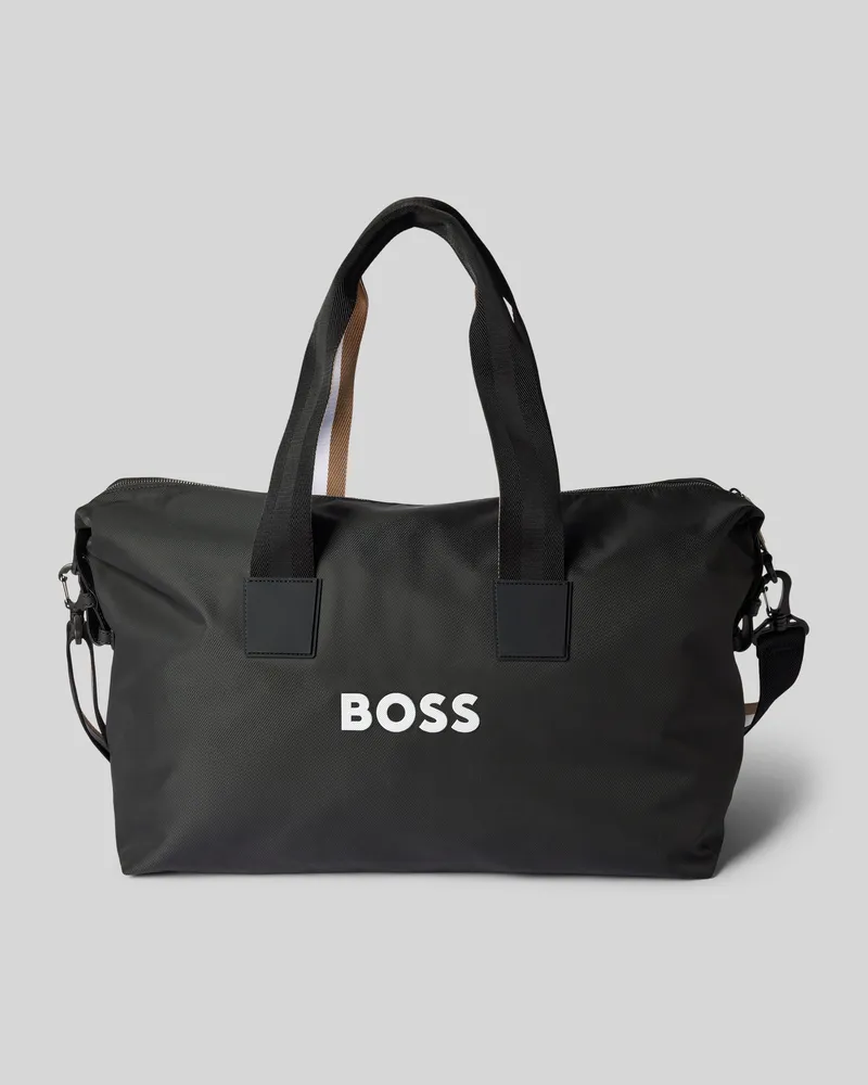 HUGO BOSS Weekender mit Label-Detail Modell 'Holdall Black