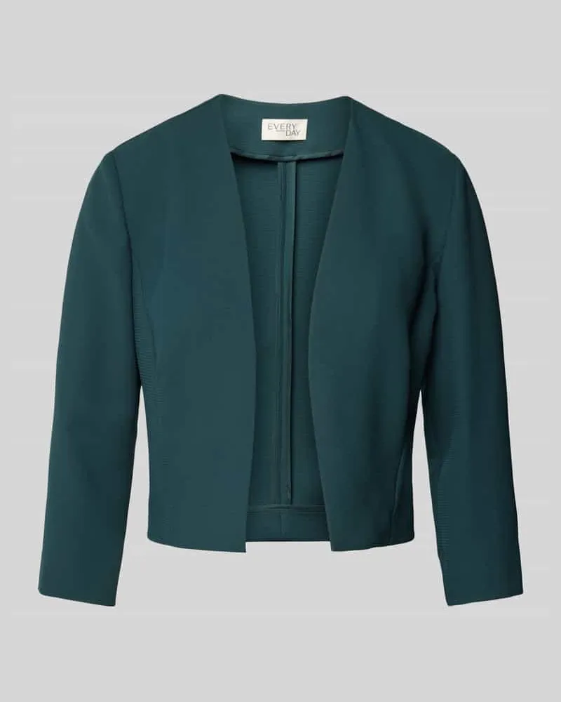 Vera Mont Blazer mit Strukturmuster Dunkelgruen