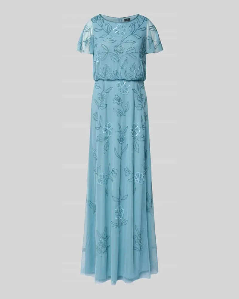 Adrianna Papell Abendkleid mit Paillettenbesatz Bleu