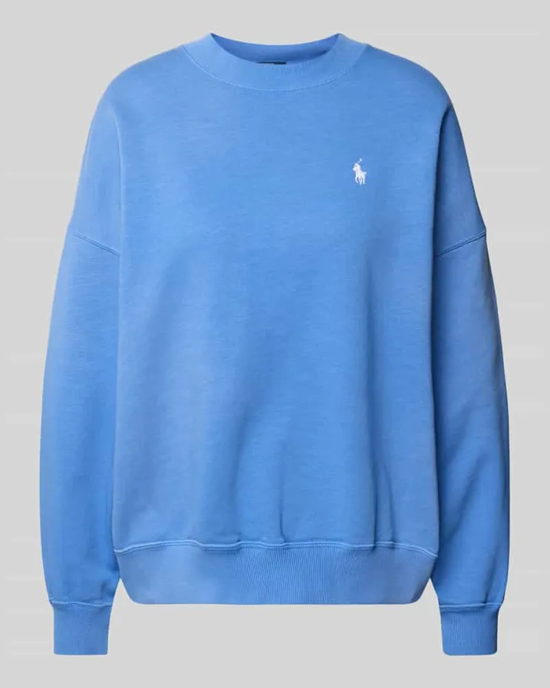 Ralph Lauren Oversized Sweatshirt mit Label-Stitching Blau