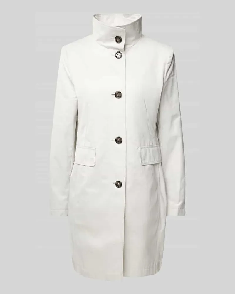Gil Bret Trenchcoat mit Stehkragen Ecru