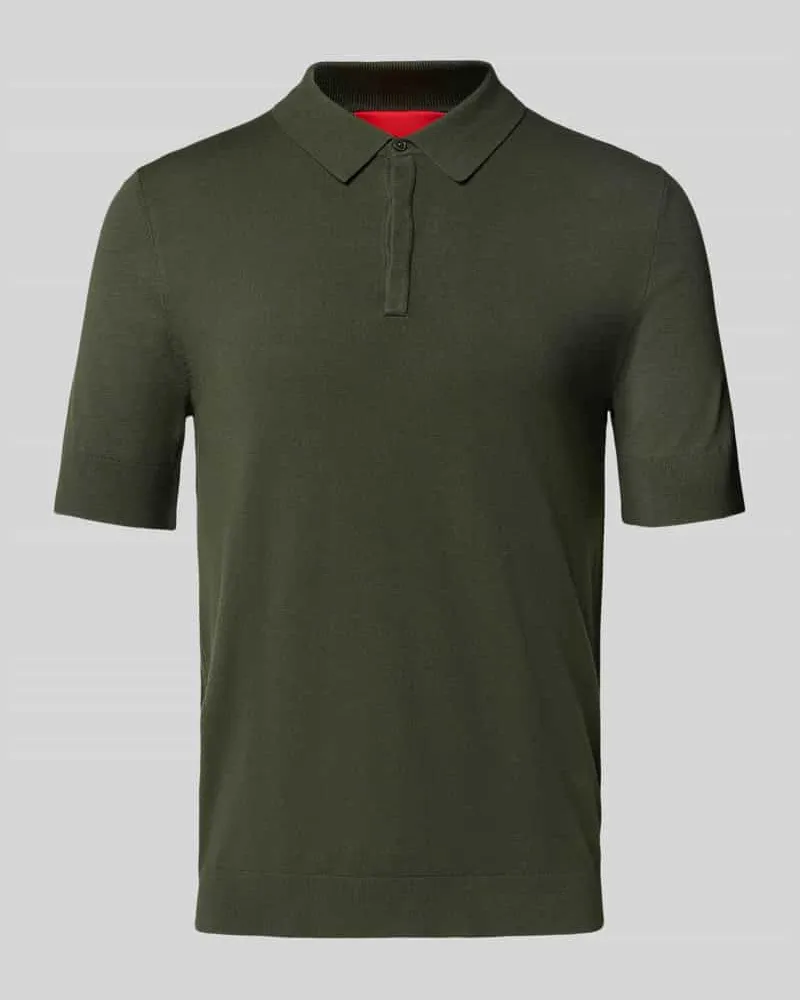 HUGO BOSS Regular Fit Poloshirt aus Viskose-Mix Modell 'SAN PETER-CV Dunkelgruen