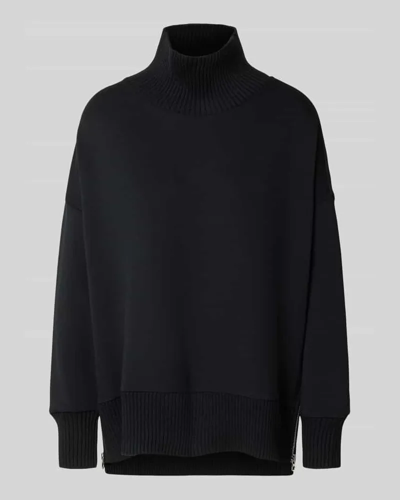 Varley Sweatshirt aus Viskose-Mix mit Stehkragen Modell 'barker Black