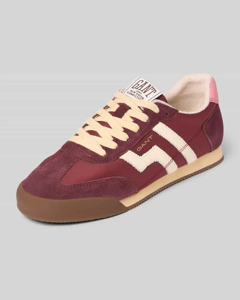 Gant Sneaker aus Leder-Textil-Mix Modell 'Beylana Bordeaux