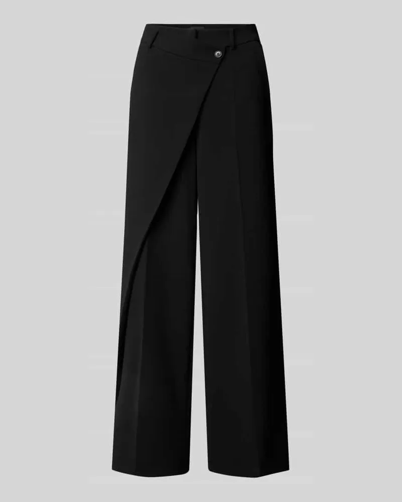 Cambio Stoffhose in Wickel-Optik Modell 'ANAIS WRAP FRONT Black