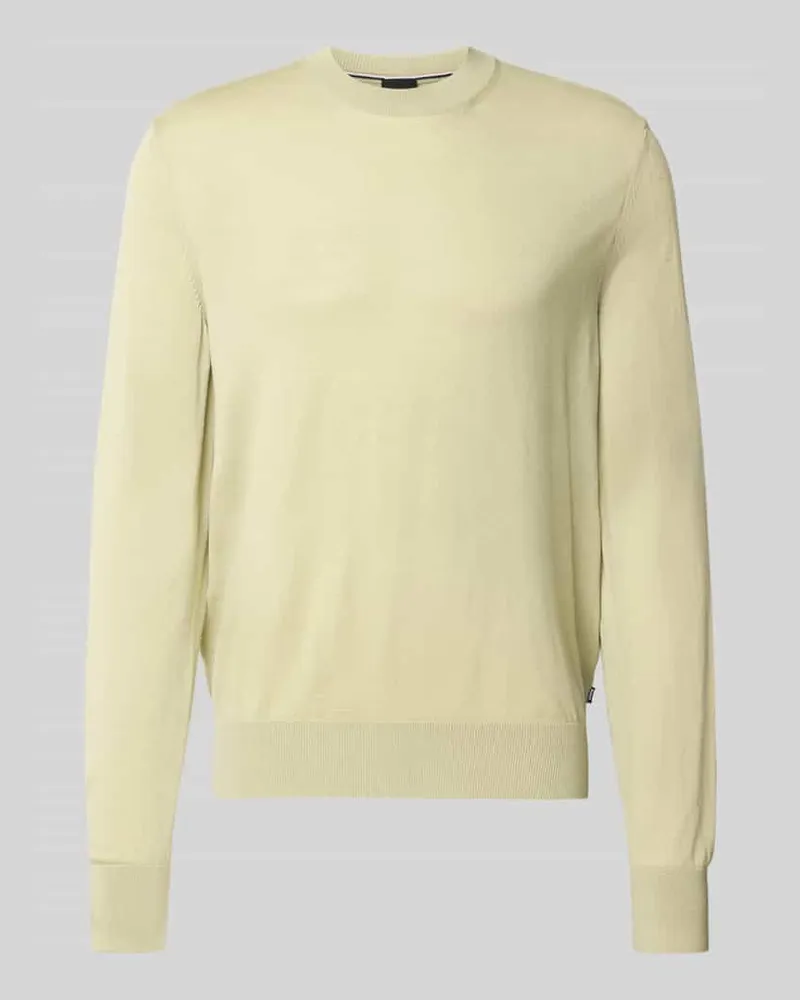 HUGO BOSS Regular Fit Pullover aus reiner Schurwolle Modell 'H-Leno Lind