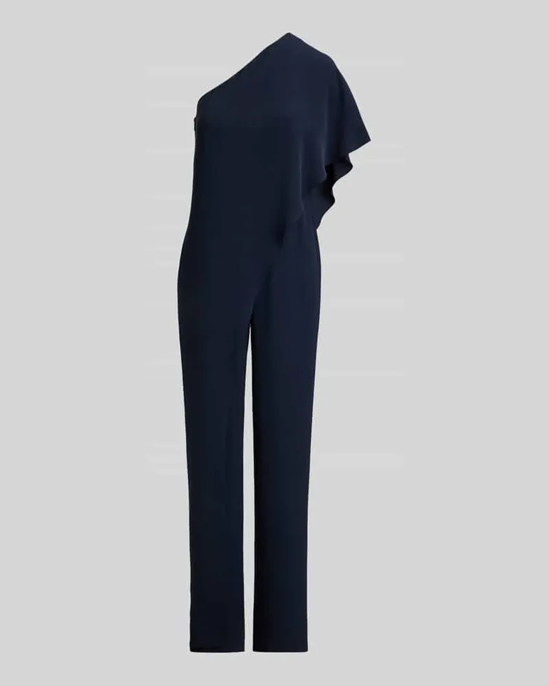 Ralph Lauren Jumpsuit mit One-Shoulder-Ausschnitt Marine