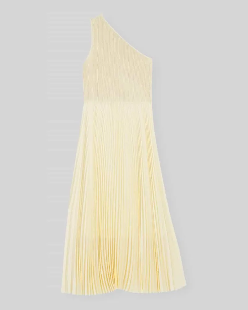 HUGO BOSS Tailliertes Cocktailkleid mit Viskose-Anteil Modell 'Foki Hellgelb
