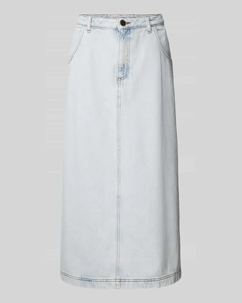 American Vintage Jeansrock mit Eingrifftaschen Modell 'JOYBIRD Hellblau