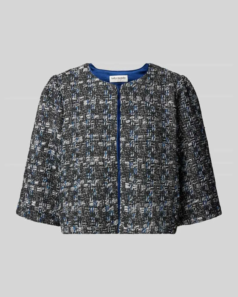 Lollys Laundry Kurzblazer mit 3/4-Ärmeln TrineLL Dunkelblau