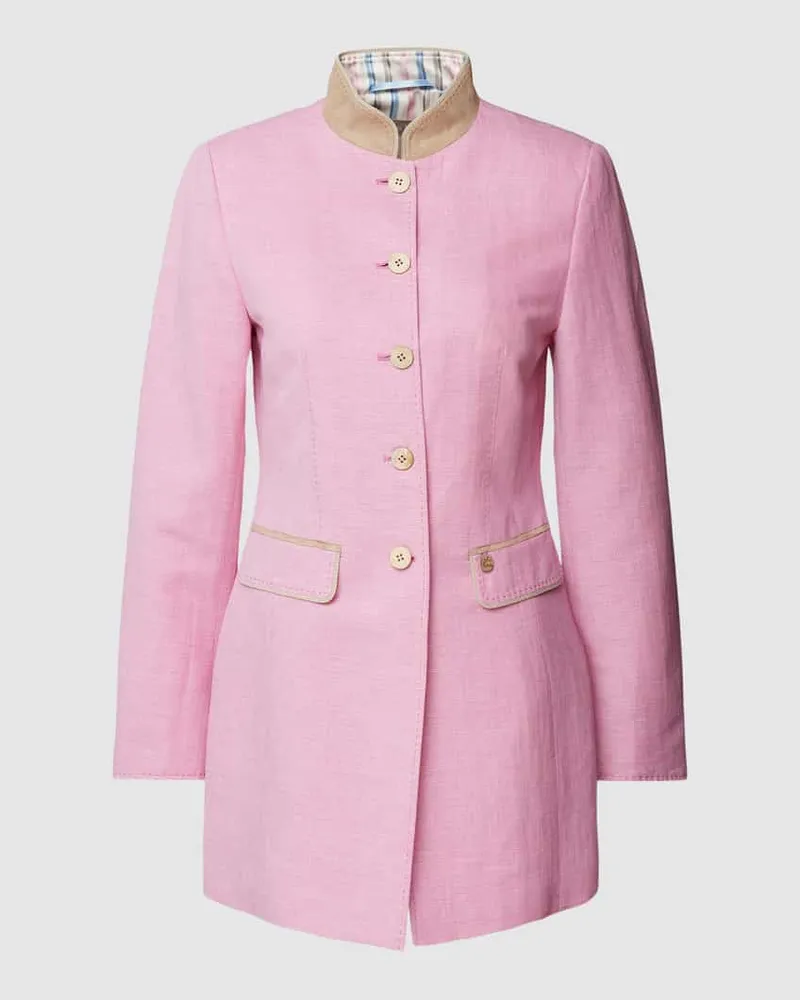 White Label Blazer mit Stehkragen Rose