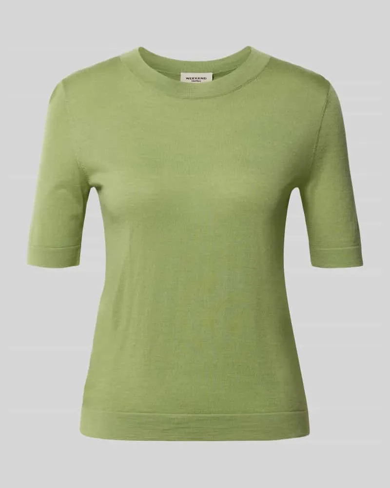 Max Mara Regular Fit Pullover aus Woll-Seiden-Kaschmir-Mix Modell 'TAPIOCA Gruen
