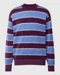 HUGO BOSS Pullover mit Streifenmuster Modell 'Alpert Bordeaux