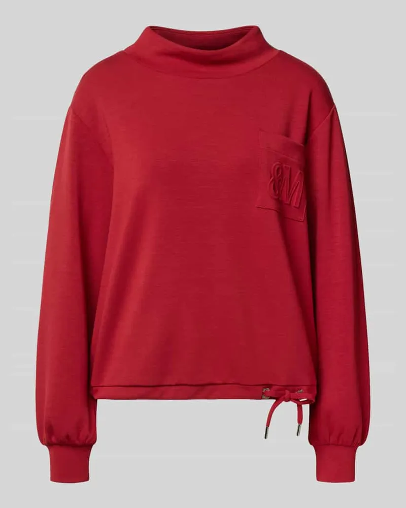 monari Sweatshirt mit Stehkragen Rot