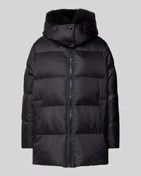 Yves Salomon Steppjacke mit Kapuze Black