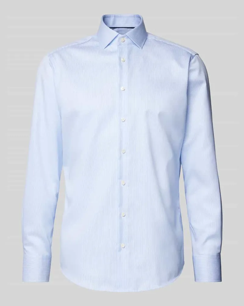 Christian Berg Regular Fit Business-Hemd mit Kentkragen Bleu
