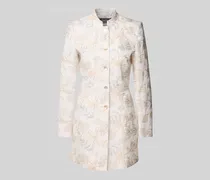 Taillierter Longblazer aus reinem Leinen