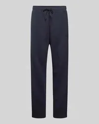 HUGO BOSS Sweatpants in unifarbenem Design Modell 'Hadim Dunkelblau