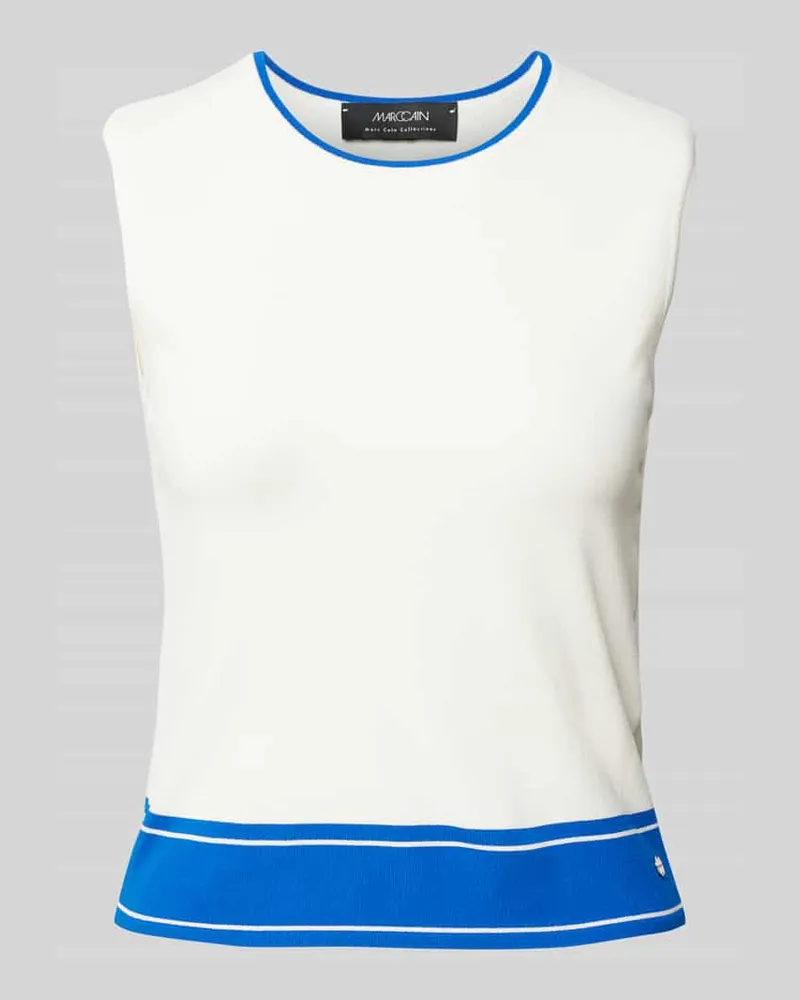 Marc Cain Tanktop in Strick-Optik Offwhite