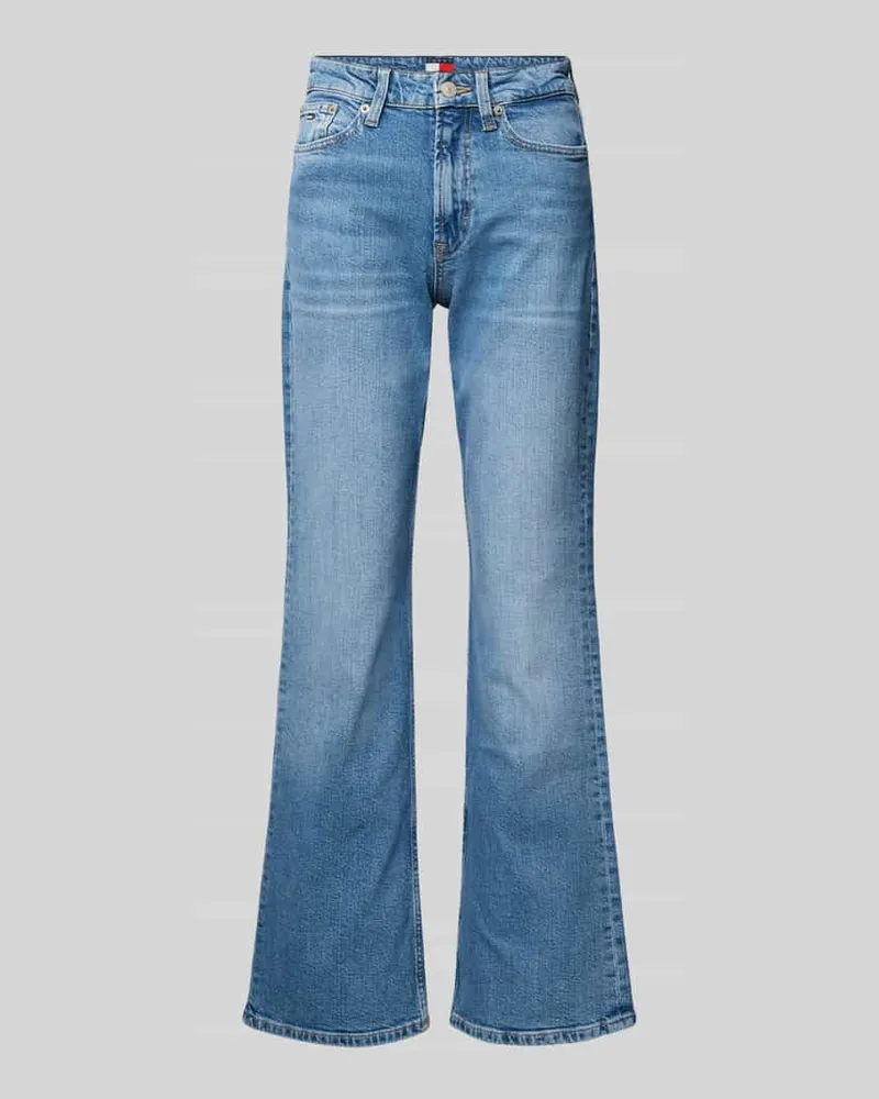 Tommy Hilfiger Regular Fit Bootcut Jeans aus Baumwoll-Mix Modell 'CLEO Jeansblau