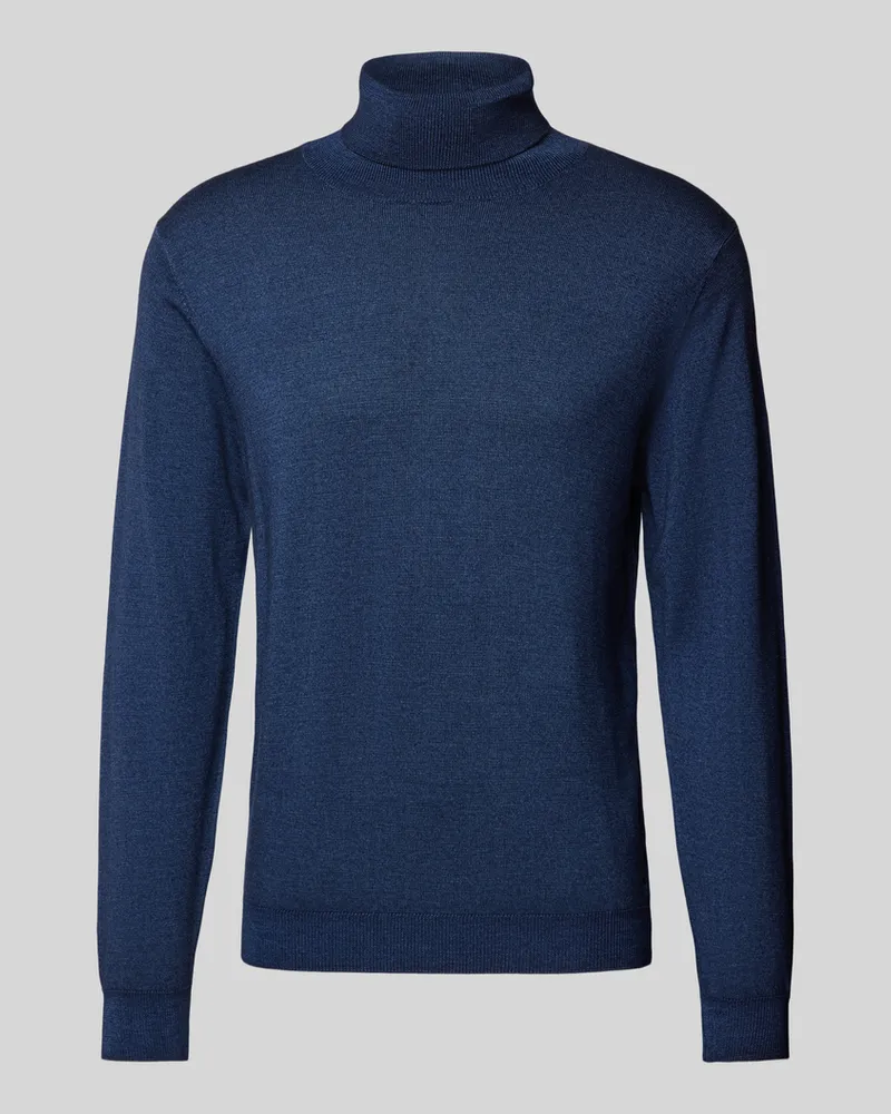 Fynch-Hatton Rollkragenpullover mit Rollkragenpullover Jeansblau