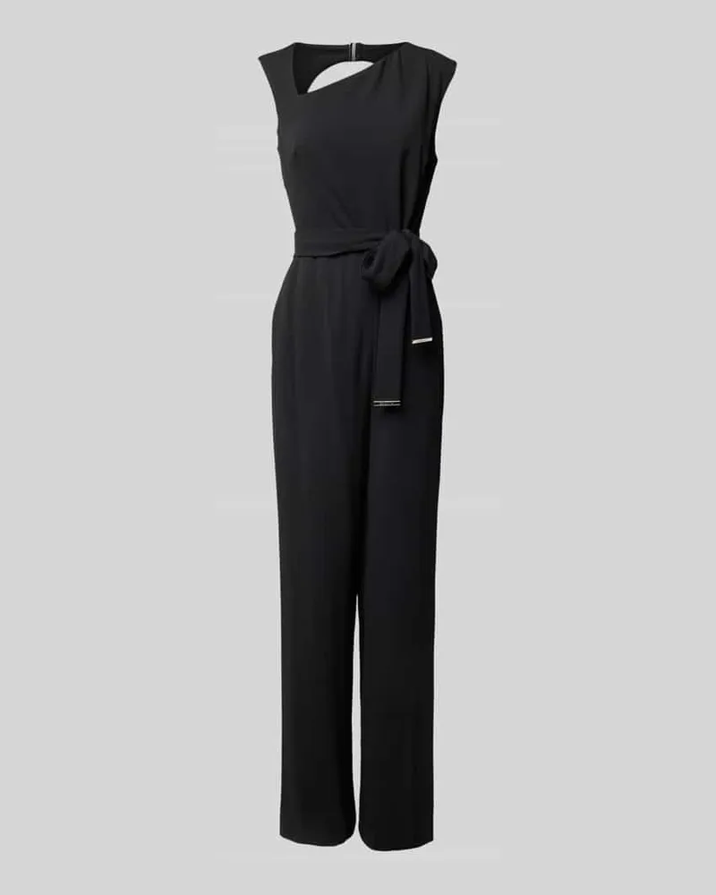 Calvin Klein Jumpsuit mit Taillengürtel Black