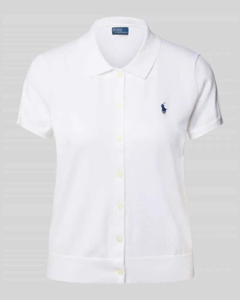 Ralph Lauren Cardigan mit 1/2-Arm Weiss