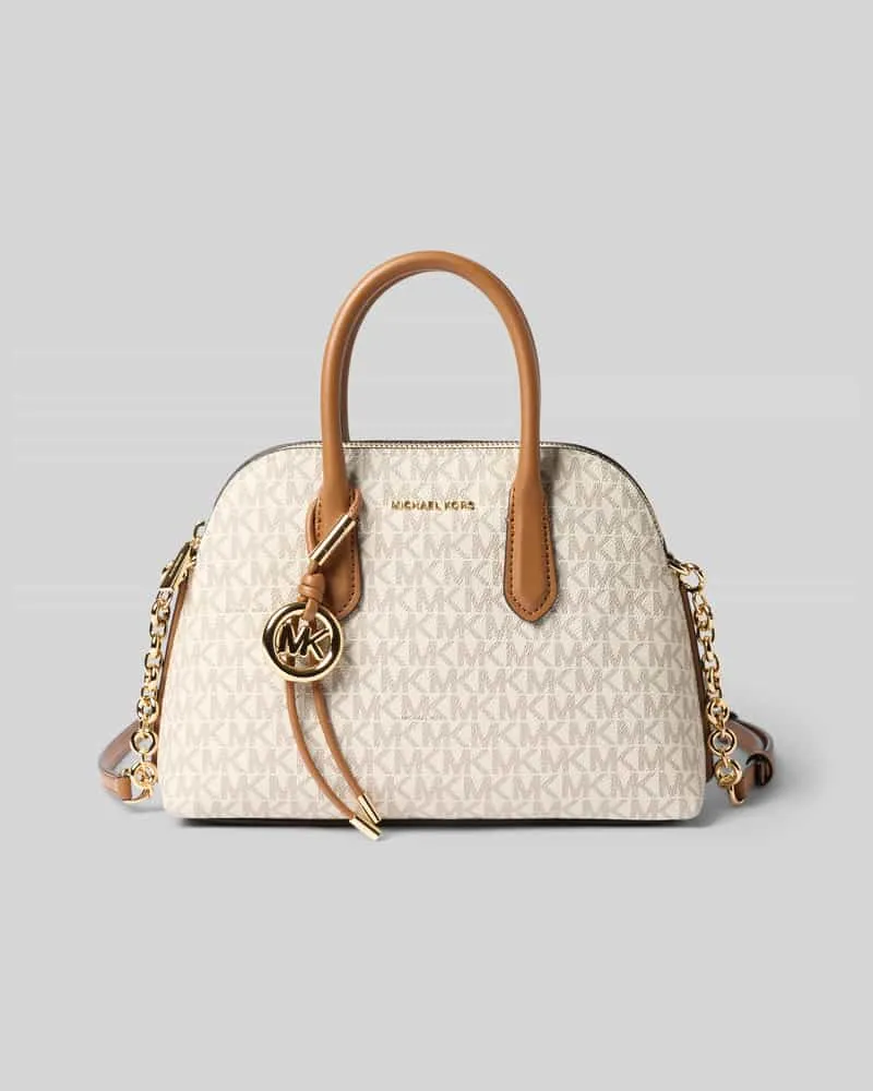 Michael Kors Handtasche mit Allover-Logo-Print Modell 'Freddie Offwhite